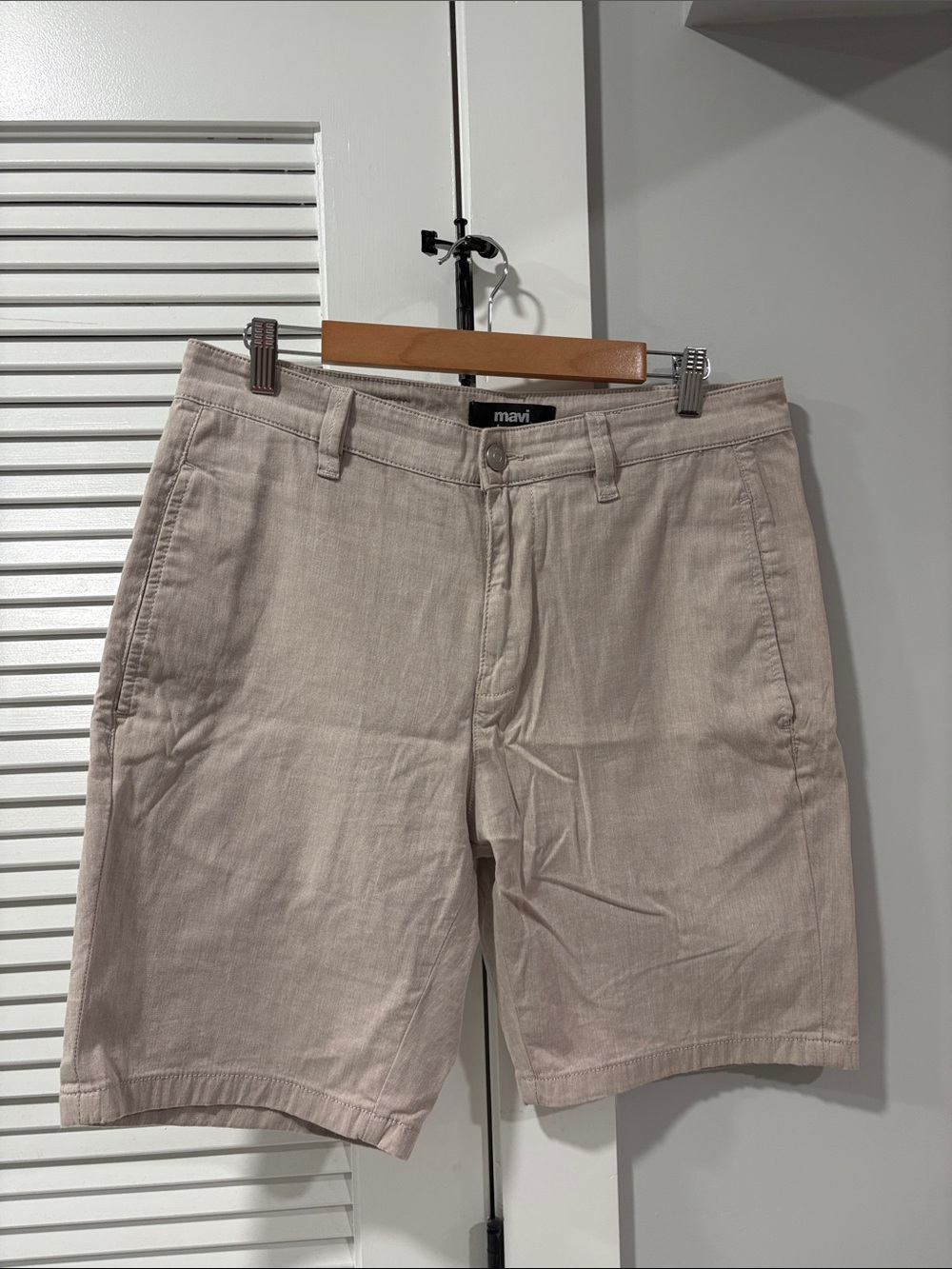 Mavi Men's Light Beige Chino Shorts
